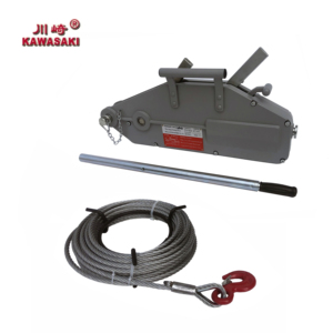 Kawasaki Tirforホイスト0.8t 1.6t 3.2 ton 5.4 t20mホット製品ワイヤーローププーラーレバー建設ホイスト手動レバーウインチ