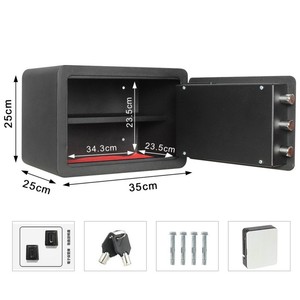 Bán buôn lớn thường vụ Thương mại thép Bio vân tay an toàn hộp kim loại Thiết kế thời trang thương mại két - Product Image 2