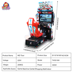Mevcut en büyük yarış başlıklarını oynamayı hayal eden hayranlar için araba yarışı simülatörlü atari makinesi. - Product Image 6
