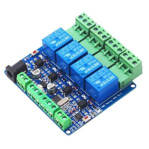 TTL通信Modbus-Rtu4チャンネルRTUリレー出力スイッチRS485オプトカプラー絶縁12Vリレーモジュール - Product Image 2