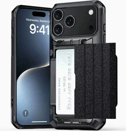 Porte-cartes intégré E Gunmetal