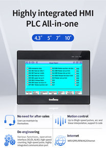 Controlador PLC fácil de usar pantalla táctil principiantes y profesionales programación flexible automatización industrial - Product Image 5