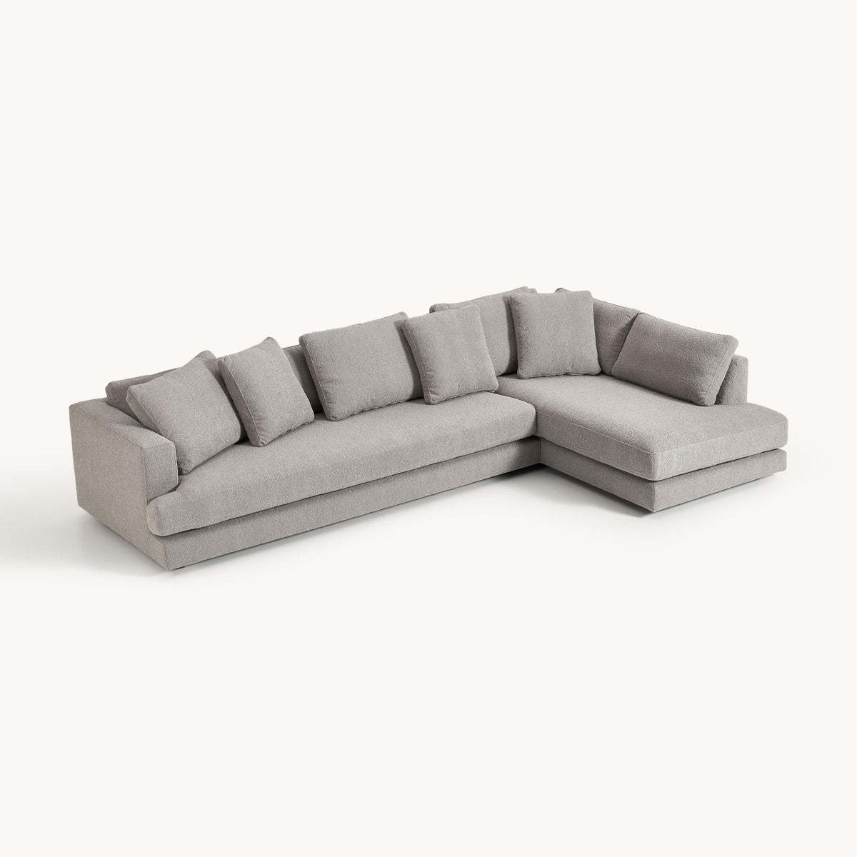 Tejido bouclé gris