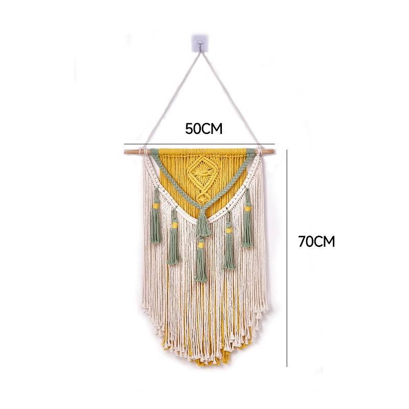 Una cabeza de púa verde con fondo amarillo