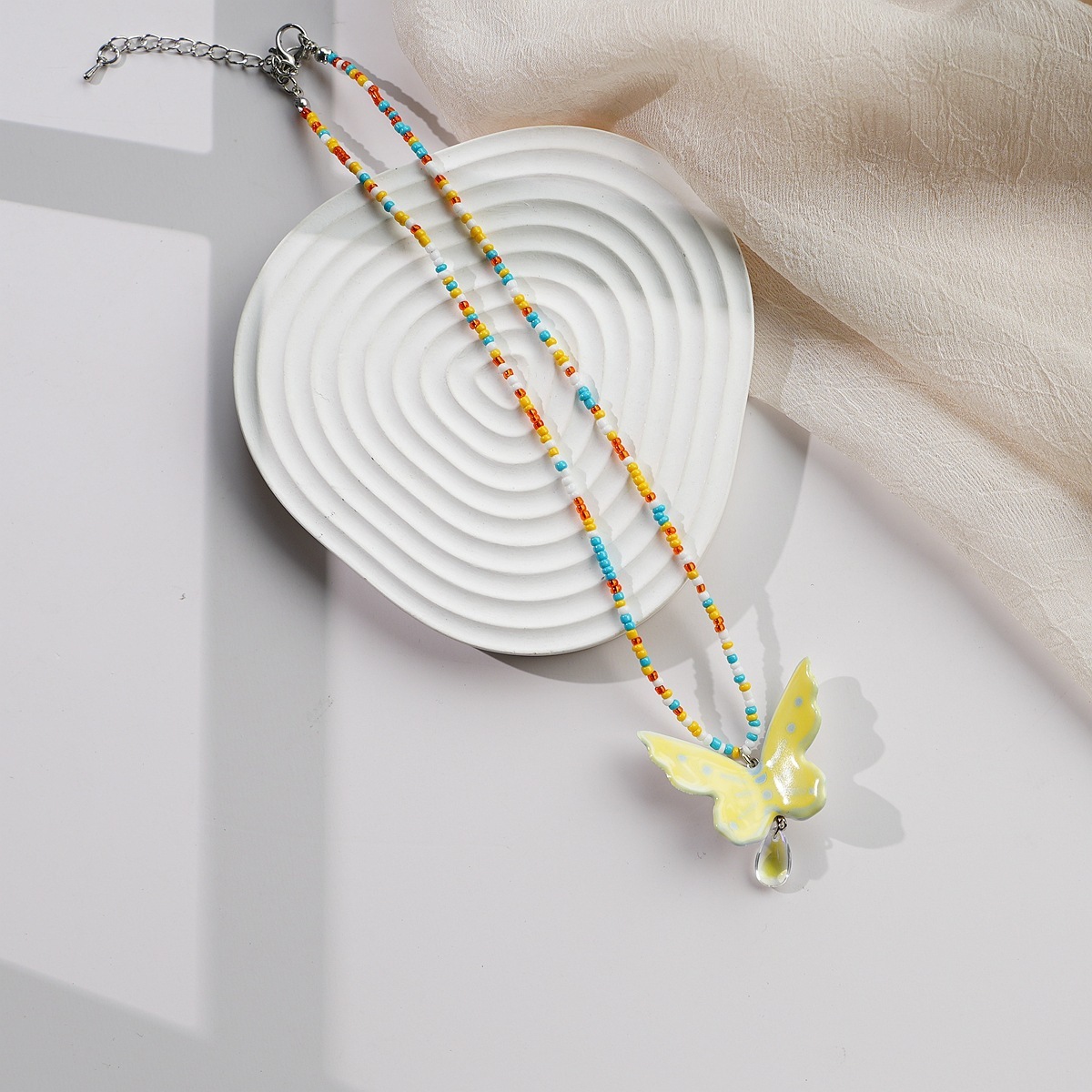 1550-17 papillon jaune citron
