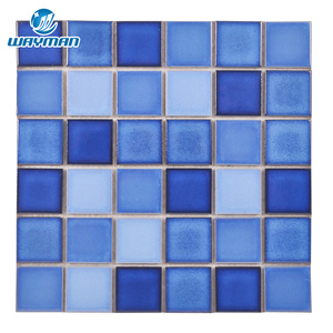 Thủ công khảm thủy tinh cho hồ bơi tường & sàn không thấm nước sang trọng hồ bơi Gạch <span class=keywords><strong>Mosaic</strong></span> - Product Image 4