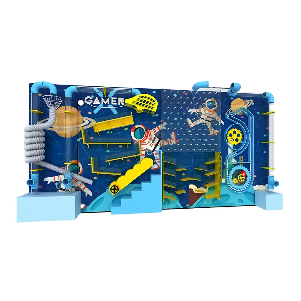 Popolare gioco da parete interattivo per bambini bambini museo della scienza giochi da parete tema spaziale per piscina con palline