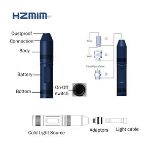 Fuente de luz médica Led fría con batería de 5W portátil barata para endoscopio ENT - Product Image 4