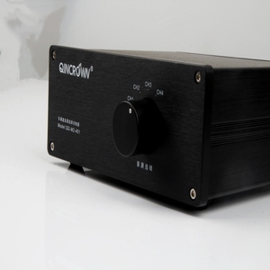 高品質ロスレスステレオCD 4-in-1オーディオソースセレクタースイッチRCA Lotus Plugブラックマルチチャンネルオーディオビデオアクセサリー - Product Image 5