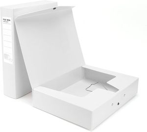 A4ストレージファイルボックスアーカイブケース65mmスパインボックスファイルドキュメントストレージボックスオフィススクール用 - Product Image 1