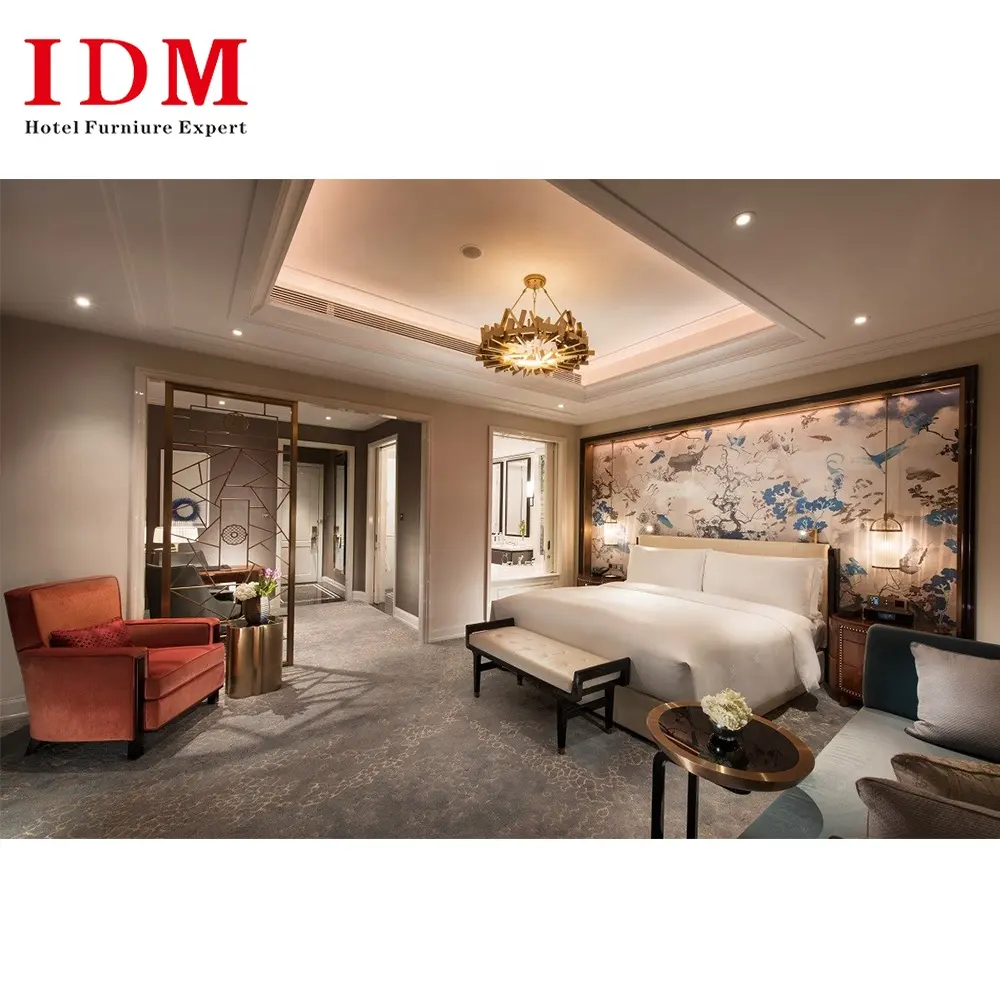 IDM-KY35 Sindhorn Kempinski โรงแรมโรงแรมที่กำหนดเองไม้ห้องนอนเฟอร์นิเจอร์ชุด Designs