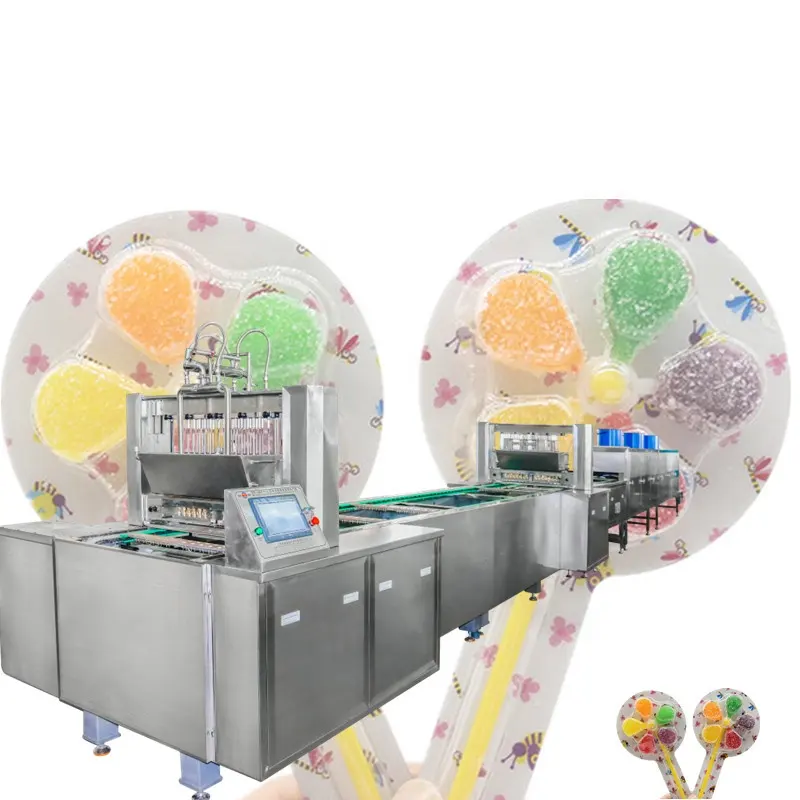 Ligne de Machine à fabriquer des sucettes, garantie à vie, Machine à bonbons en gelée douce