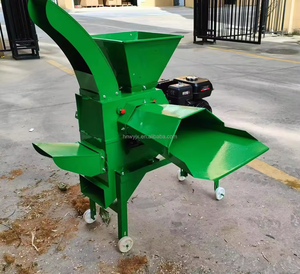 Multifunctional Agricultural Feed Processing Machines Poultry Cattle Feed <strong>Grinder</strong> Mini Chaff Cutter Grass Stalk Chopper for