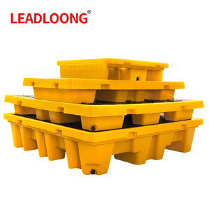 Leadloon <strong>C</strong>-Too Oil Drum Leak-Proof <strong>Pallets</strong> 1300*680*300MM Single Faced Environmentally Friendly <strong>Pallet</strong> Racking System - Product Image 3