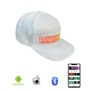 <strong>LED</strong> Cap with Programmable APP Control <strong>LED</strong> Matrix Scrolling Text Display Message Snapback Hat for Club Party Hat Cap - Product Image 4