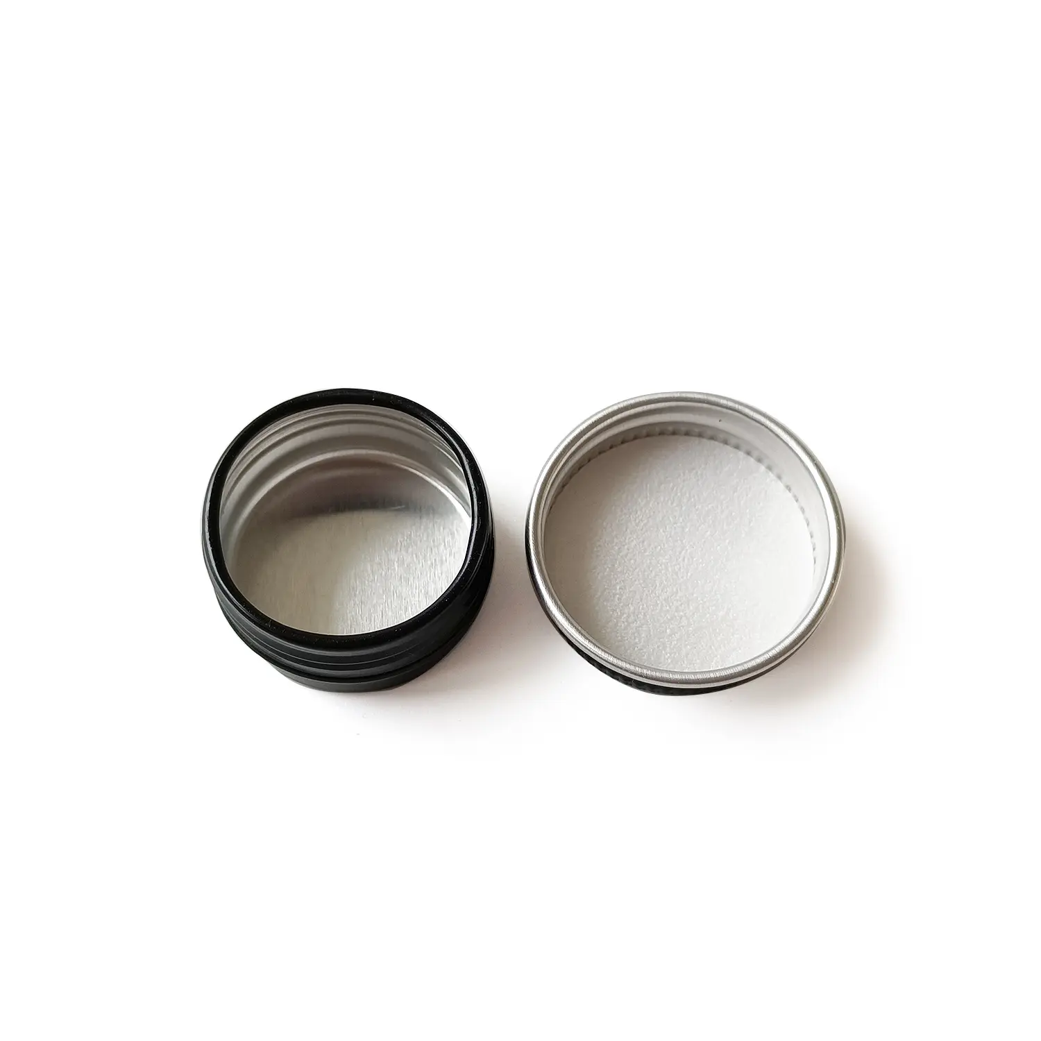 5ml 5g to 150ml 150g Small round aluminium box with double side black thread for filling paste tea sealing aluminium cans