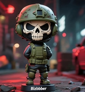 Tùy chỉnh siêu mát mẻ cuộc gọi của nhiệm vụ cổ điển nhân vật ma nhựa bobblehead-Handmade 7 "linh vật gật đầu trang trí - Product Image 4