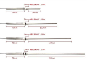 M8 * 1.25mm özelleştirilebilir paslanmaz çelik prob RTD sıcaklık sensörü OEM ve ODM desteği ile CU50 PT 100 PT 1000 PT100 - Product Image 3