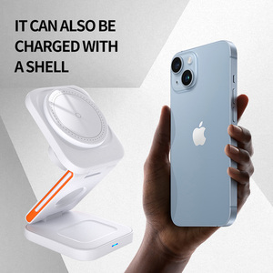 ขาตั้งชาร์จเร็ว 3-in-1 สําหรับโทรศัพท์มือถือ Apple เครื่องชาร์จไร้สายแม่เหล็กแนวตั้งอเนกประสงค์พร้อมคุณสมบัติพับ - Product Image 5