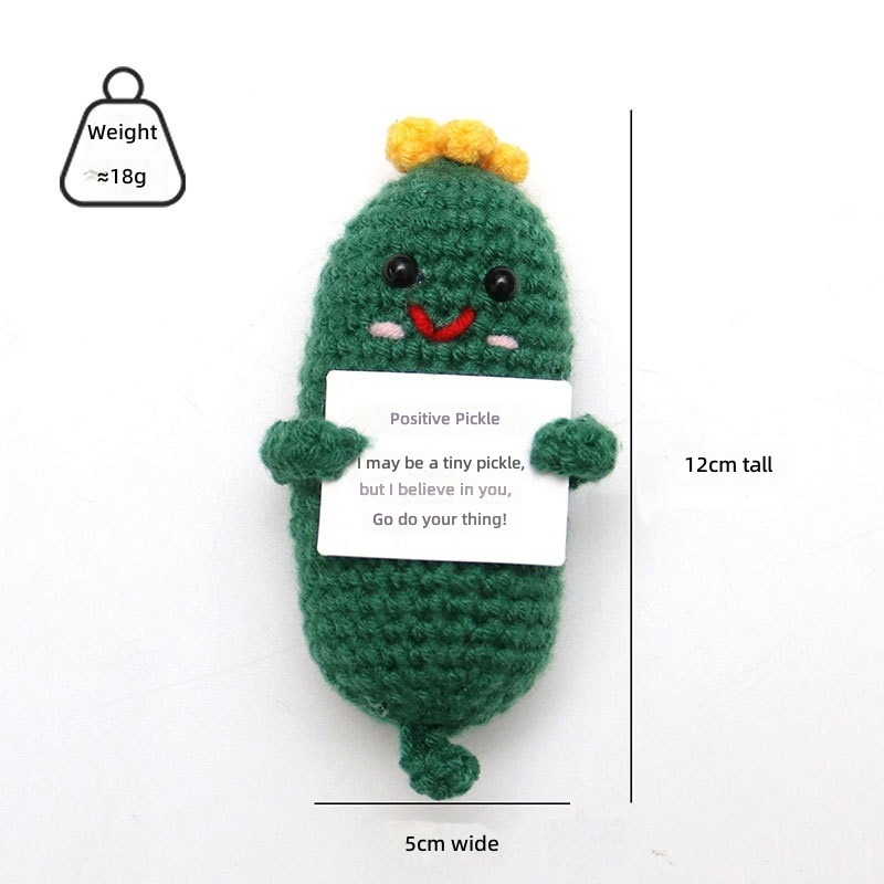 Cucumber olive green yellow flower tail down p card