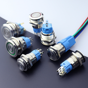 Biểu Tượng Tùy Chỉnh 19Mm Đèn Công Tắc Nút Nhấn Mạ Đồng/Đen Oxit Kim Loại Đèn LED Chốt Phẳng/Quạt Tạm Thời Cho Ô Tô - Product Image 5