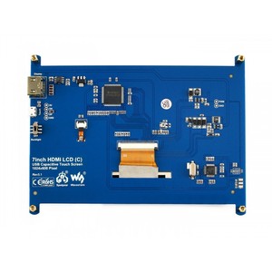 WaveShare 7 Zoll IPS Kapazitiven Touchscreen LCD 1024*600 Low Power Verbrauch 5 Punkte Touch Display Unterstützt Raspberry pi/PC - Product Image 3