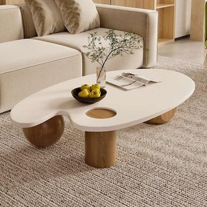 Mesa de café y té de madera moderna multifuncional con diseño simple, adecuada para comedores y baños familiares - Product Image 3