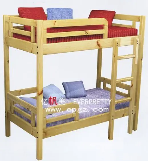 Móveis de crianças de alta qualidade, camas de madeira com escadas para jardim de infância