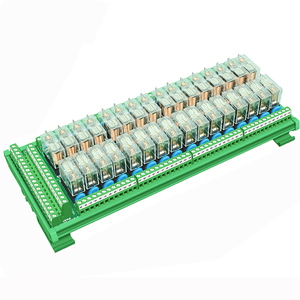 Módulo de interfaz de relé de potencia SPDT de 16 amperios con montaje en riel DIN, módulo de relé de entrada y salida de 12V 24V Original compatible