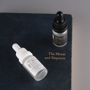 10 ML şeffaf buzlu yuvarlak özel etiketler cam Mini parfüm uçucu yağ damlalıklı şişeler  - Product Image 4
