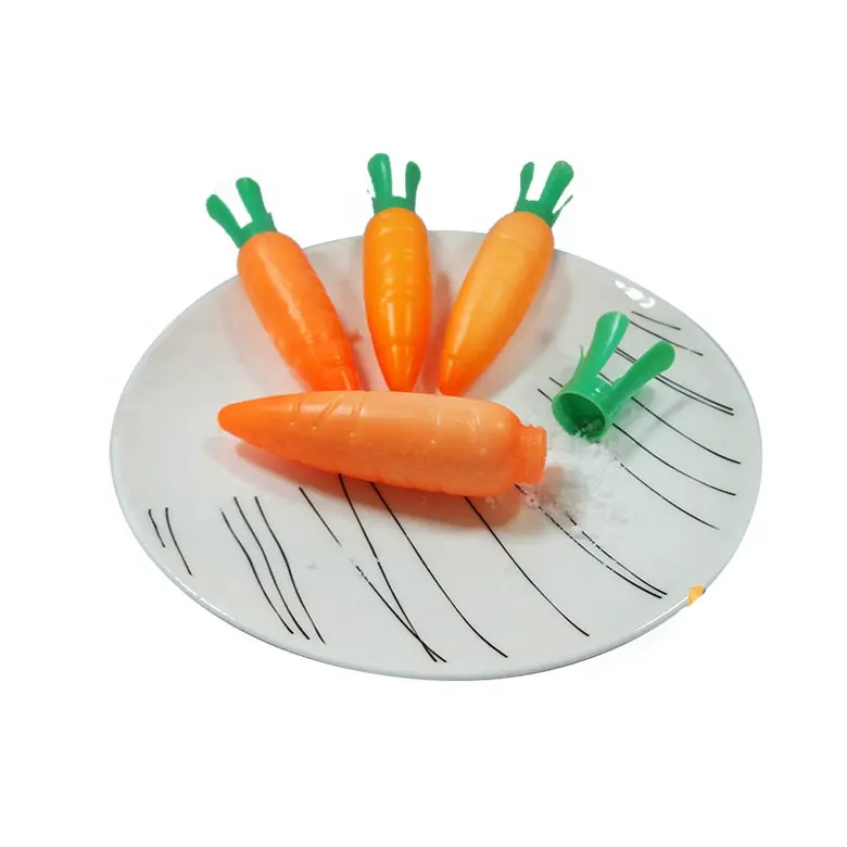 Nuovo design bottiglia di carota con polvere mini polvere caramella carota in polvere