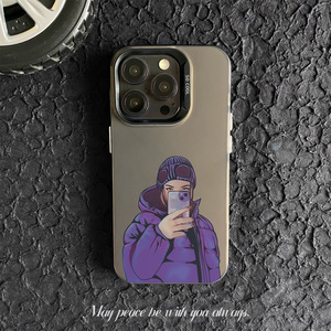 Kızlar için şık tasarımcı PC telefon kılıfı kabuk renkli Coque ile uyumlu iPhone XR XS 16 15 14 13 12 11 Pro Max - Product Image 3