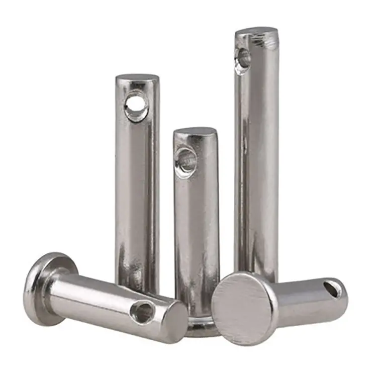 Aço inoxidável Clevis Pins Com Cabeça clevis lock pin buraco ajustável com cabeça aço inoxidável clevis pin