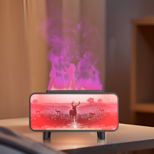 Diffusore di Oli Essenziali per Interni di Alta Qualità >200mL, Ultrasonico USB in Plastica, per Casa e Camera da Letto, con Luce Atmosferica Effetto Fiamma - Product Image 4