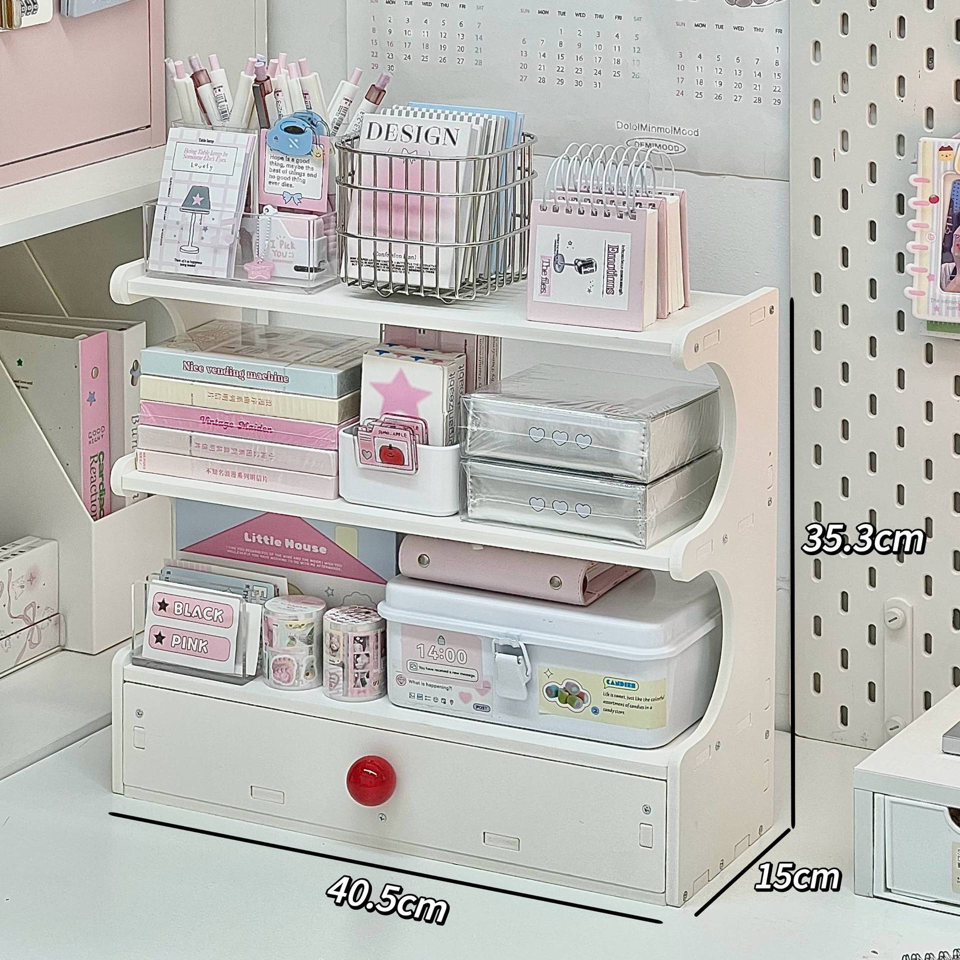Water cup holder with drawer