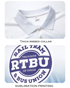ผู้ใหญ่ที่กำหนดเองภาพเต็มร่างกายระเหิดพิมพ์เสื้อโปโลสำหรับโปรโมชั่นการใช้งาน - Product Image 2