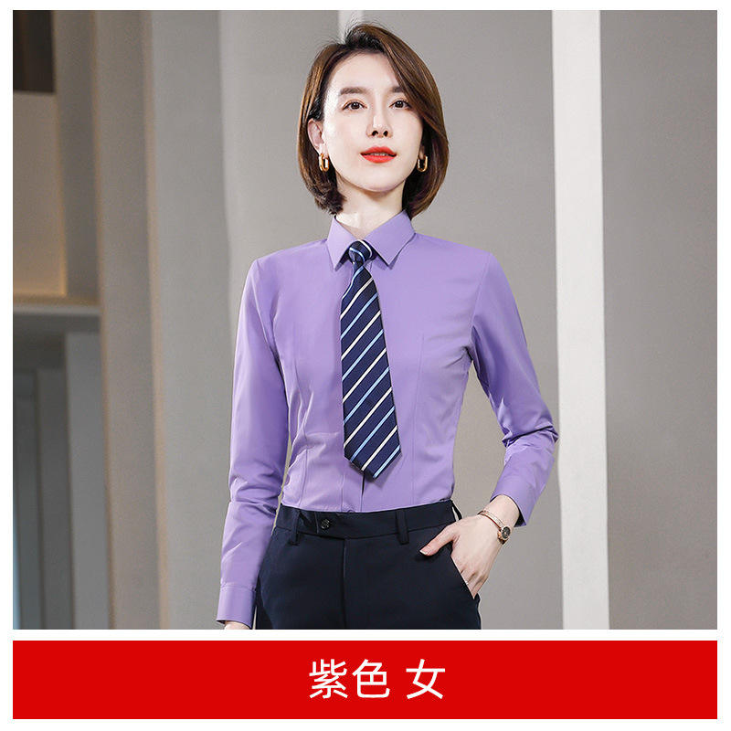 (female) purple shirt