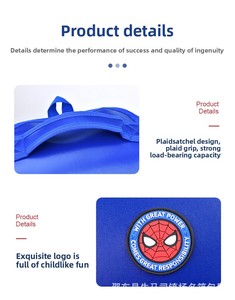 Nhà Sản Xuất Mới Lớn Trường Tiểu Học Túi Tùy Chỉnh Marvel Spider Mô Hình Không Thấm Nước Thiết Kế Phổ Quát Cho Trẻ Em - Product Image 4