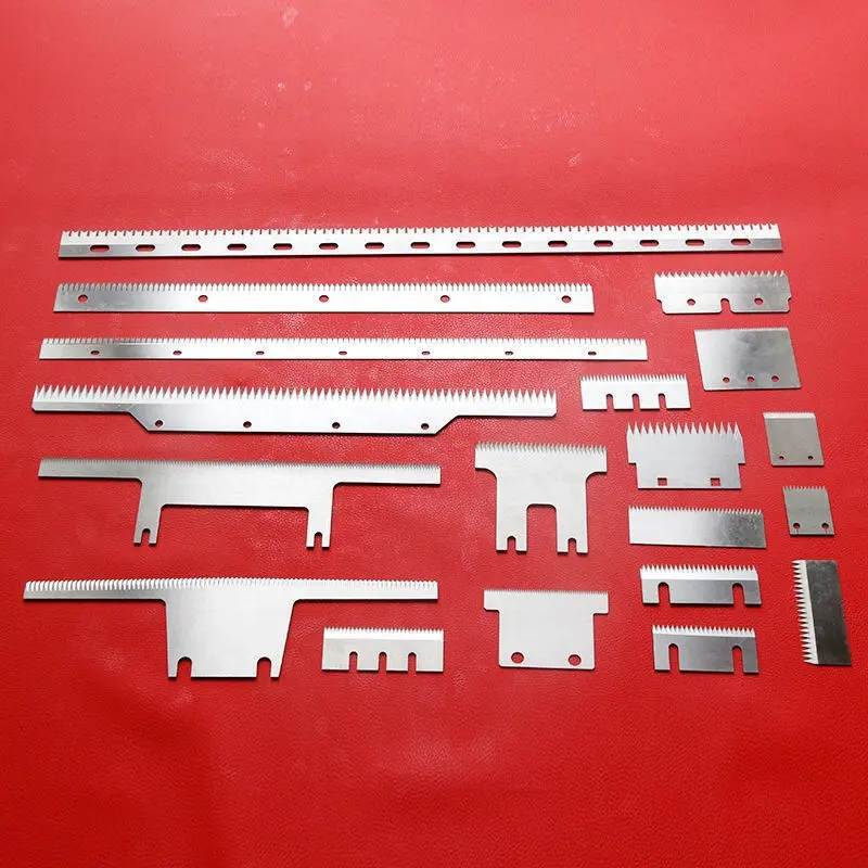 Máquina de sellado hoja de diente máquina de embalaje hoja zigzag cuchillo cinta adhesiva película máquina de sellado cortador