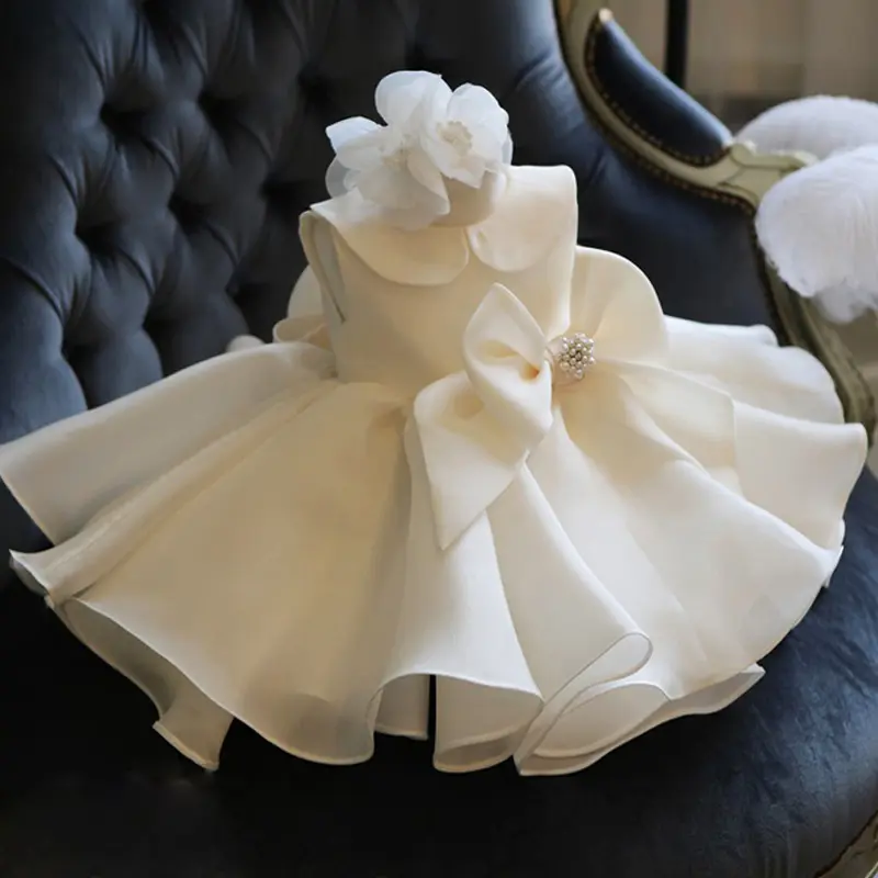 Un anno bambini principessa neonate vestono nuovo personalizzato soffice festa compleanno abiti da sposa pianoforte Performance Dress Fancy