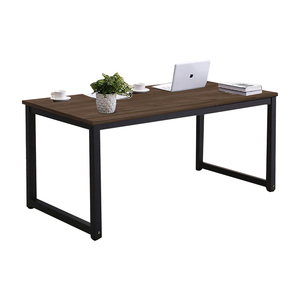 Modern <strong>Custom</strong> Steel and Wood Office Furniture Revolving Staff Study <strong>Computer</strong> <strong>Desk</strong> with Panel Wood Style Direct from Factory - Product Image 5