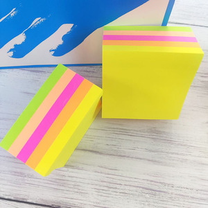 Hot Selling Custom Colorful Strong Adhesive <strong>Memo</strong> <strong>Pad</strong> <strong>Paper</strong> <strong>Block</strong> Stationery Eco Friendly Neon Color Sticky Notes <strong>Pad</strong> - Product Image 4
