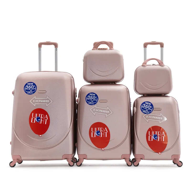 Sac de voyage rigide en ABS, Sac à valise rigide maleta maleline avec chargeur, marque chinoise personnalisée, usine chinoise