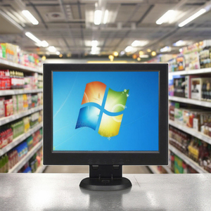 Pantalla de monitor LCD blanco y negro de 10 pulgadas Interfaces BNC TFT Entradas VGA DVI 4:3 Altavoz de monitor LED de 12 pulgadas utilizado para escritorio