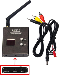 TS832 RC832 5.8GHz 40CH 600兆瓦无线FPV发射器和接收器输入7-16v 2dbi天线，用于遥控无人驾驶飞机8m视频 - Product Image 2