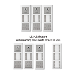 Sistema de intercomunicación de timbre de vídeo IP RFID de 32 botones, kit de teléfono de puerta POE para edificios de apartamentos múltiples con visión nocturna - Product Image 5
