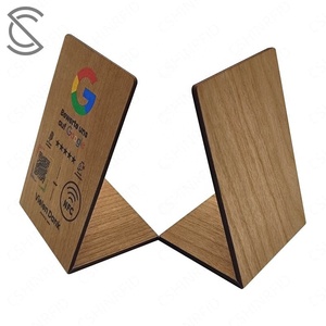 Stand Meja RFID NFC 13.56MHz Berkualitas Tinggi, Dapat Digunakan Kembali, Chip NTAG213/215/216, Ramah Lingkungan, Untuk Penggunaan Hotel, Media Sosial Cerdas - Product Image 3