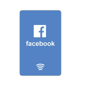 NFC Connect Card aumentar seguidores logotipo personalizado revisión enlace escanear código QR Social Sharing Facebook NFC Card - Product Image 4
