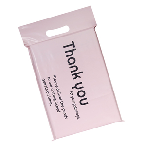 Tùy chỉnh in Logo Matte Hồng Cảm ơn bạn Poly mail túi nhựa poly không thấm nước gửi thư túi với xử lý - Product Image 2