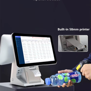 Caja Registradora de pantalla táctil todo en uno de 15,6 pulgadas, sistemas POS de computadora, terminal de supermercado, máquina POS con escáner de software - Product Image 2